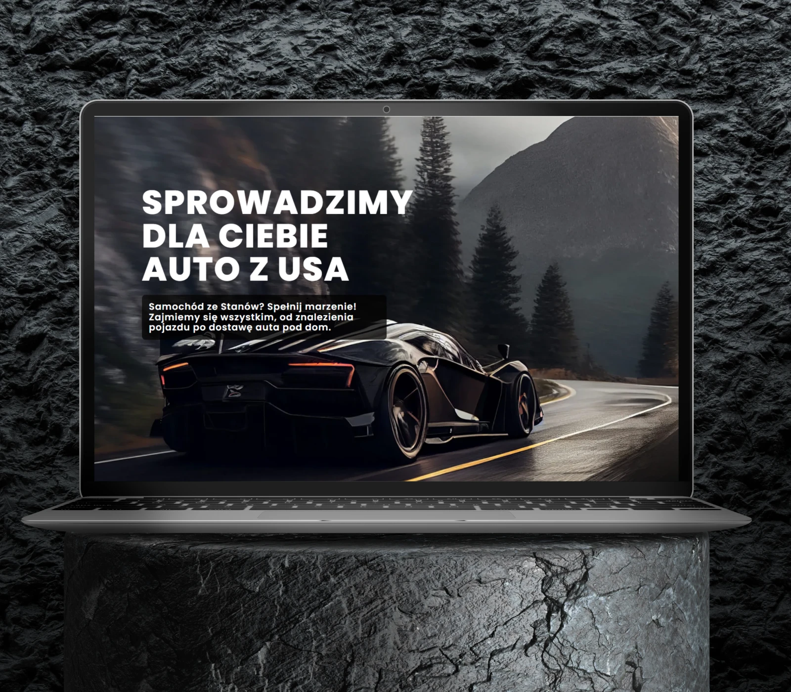 Wizualizacja: Auto z USA